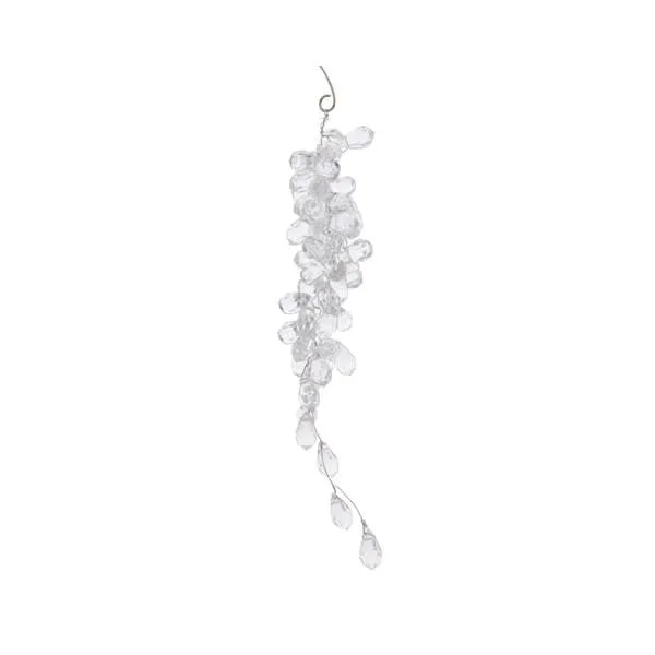 12" Hanger Acrylic Beads-Clear