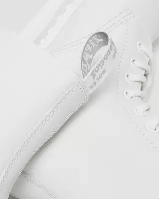 1460 White Pascal Mono Lace Up Boots