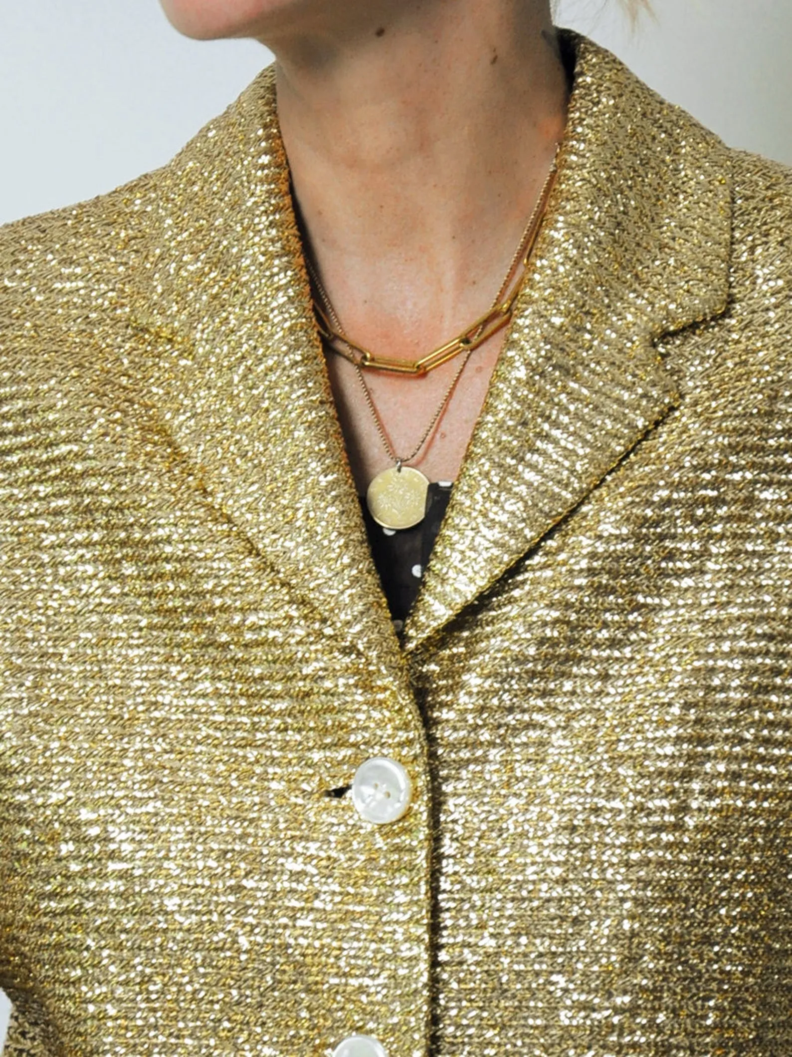 1950's Metallic Gold Blazer