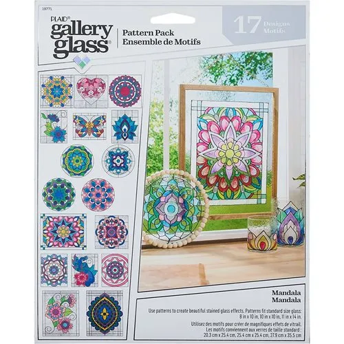 19771 Gallery Glass 17 Designs Pattern Pack - Mandala