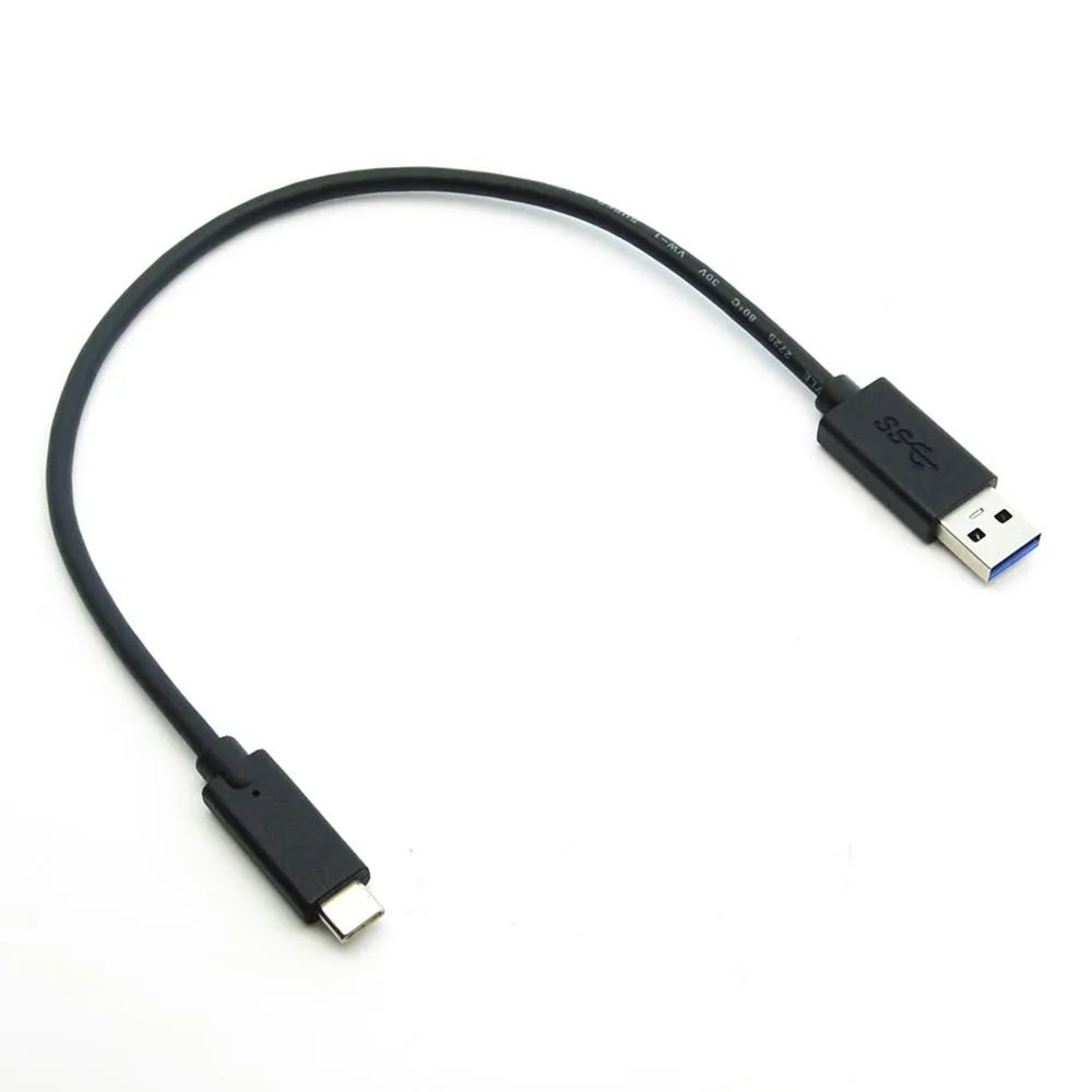 1Ft USB Type C Male to USB3.0 (G1) A-Male Cable