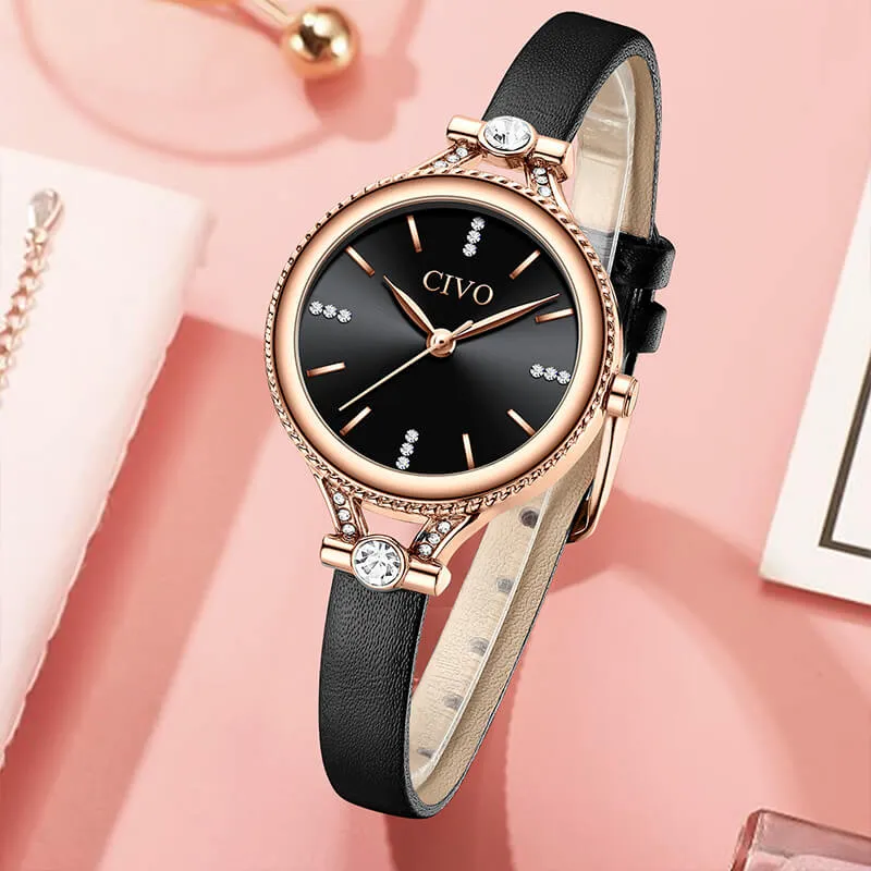 8120C | Quartz Women Watch | Leather Band