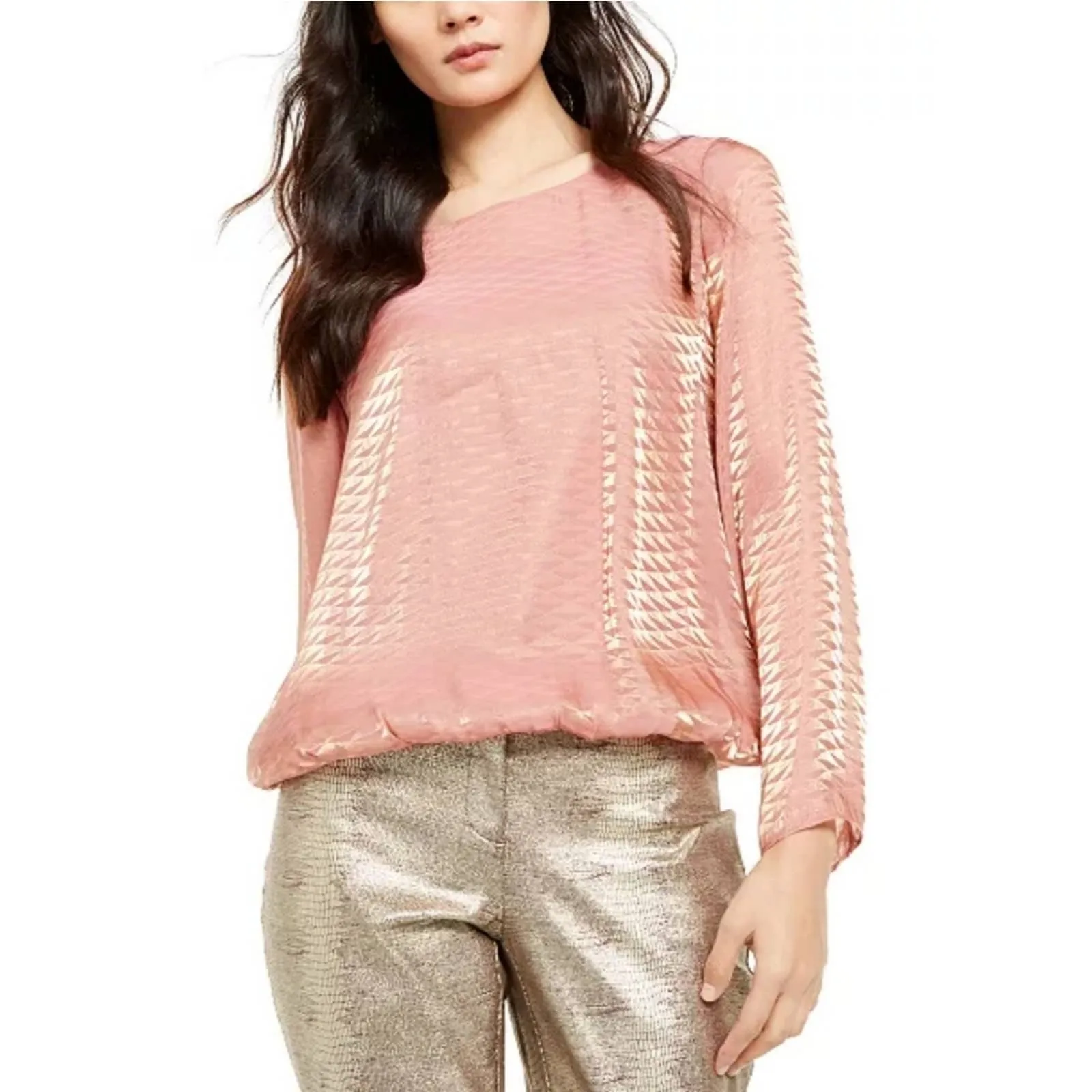 Alfani Metallic Bubble Top Small