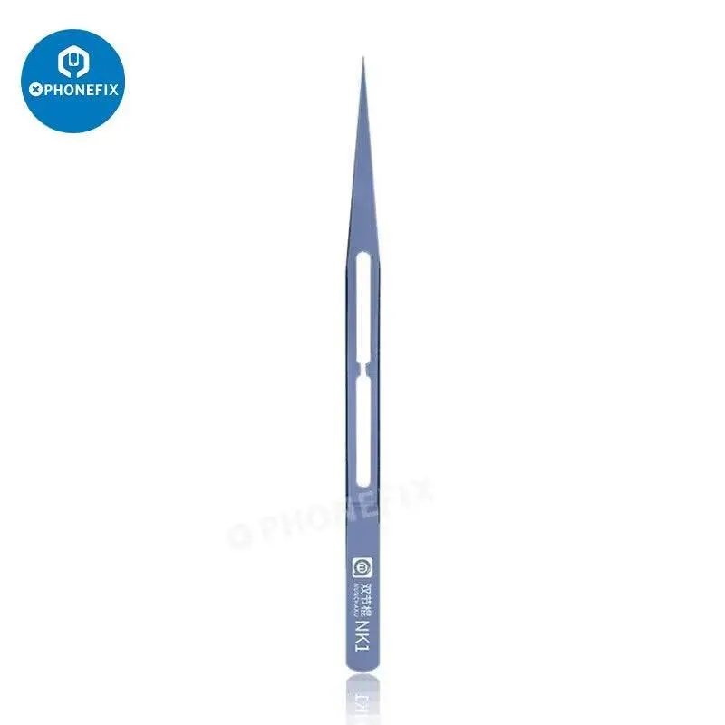 AMAOE Precision Antimagnetic Alloy Curved/Straight Head Tweezers