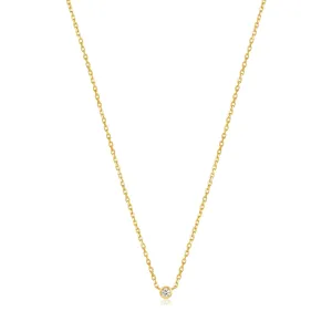 Ania Haie 14kt Gold Single Natural Diamond Necklace