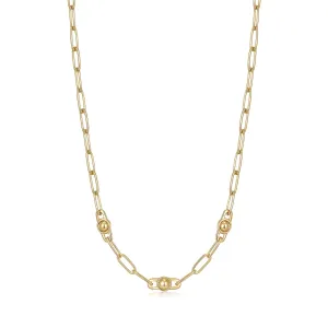 Ania Haie Gold Orb Link Chunky Chain Necklace