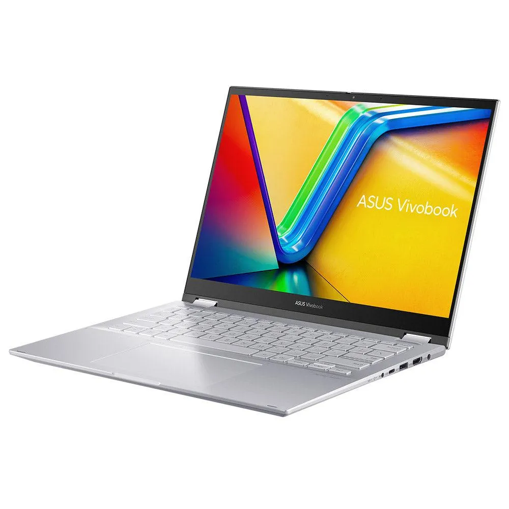 Asus Vivobook S 14 Flip TN3402YA-LZ555W Laptop (AMD Ryzen 5-7430U - 8GB Ram - M.2 NVMe 512GB - AMD Radeon Graphics - 14 Inch WUXGA IPS 60Hz - Win11) - Silver