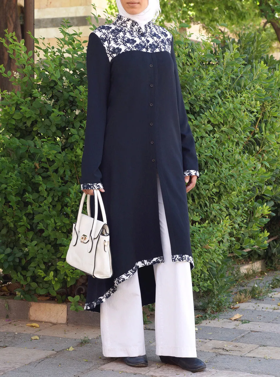 Atira Tunic with Printed Trim