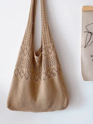 Babakud Vintage Knit Wool Shoulder Bag