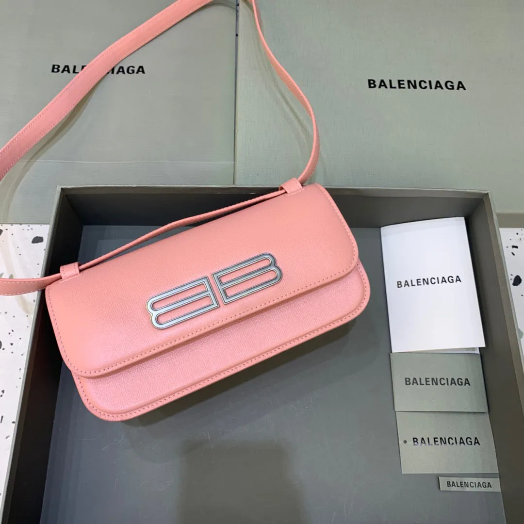 Balen Gossip Small Shoulder Bag Light Pink, For Women,  Bags 9.1in/23cm