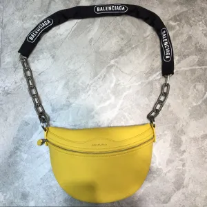 Balen Souvenir XXS Belt Bag In Yellow, For Women,  Bags 11.8in/30cm