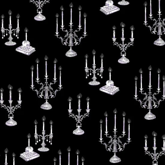 Black Candelbras w/Metallic