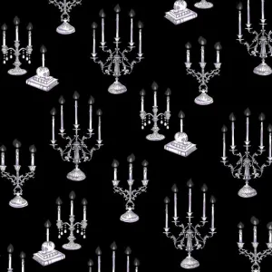 Black Candelbras w/Metallic