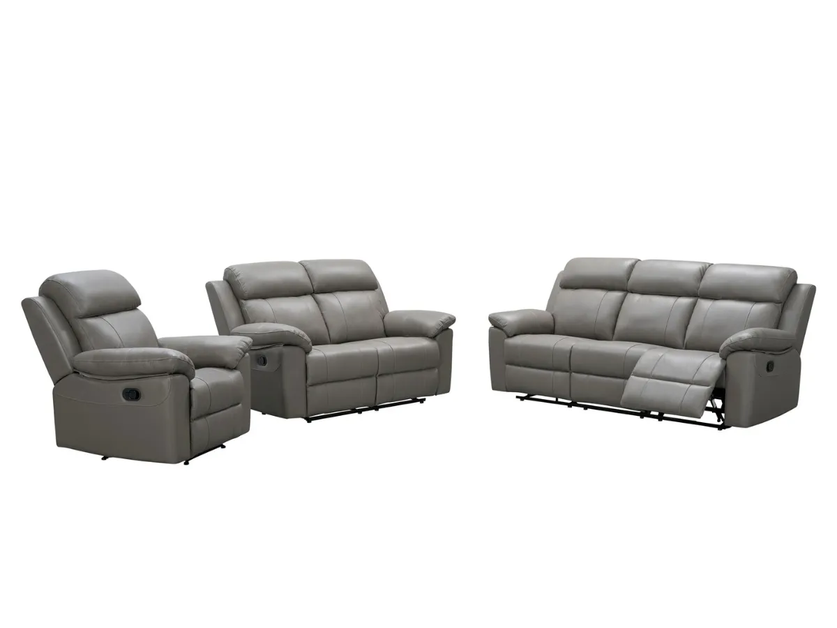 Braylen Top Grain Leather Reclining Sofa Set