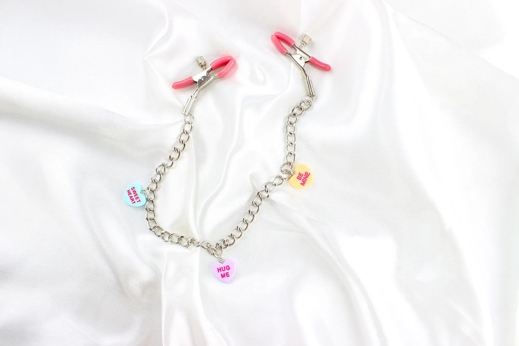 Candy Heart Screw Nipple Clamps