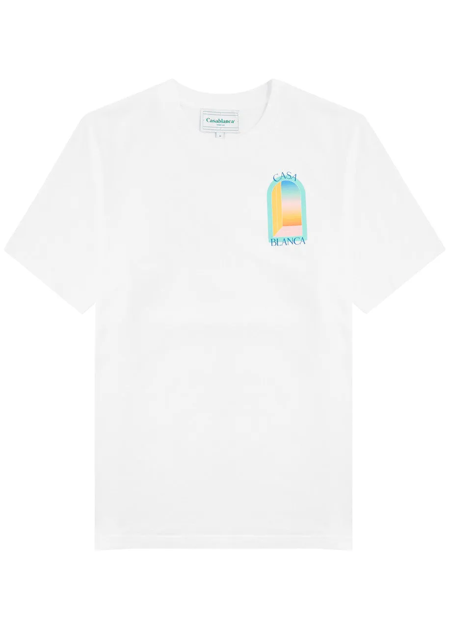 Casablanca L'Arc Colore Printed Tee 'White'