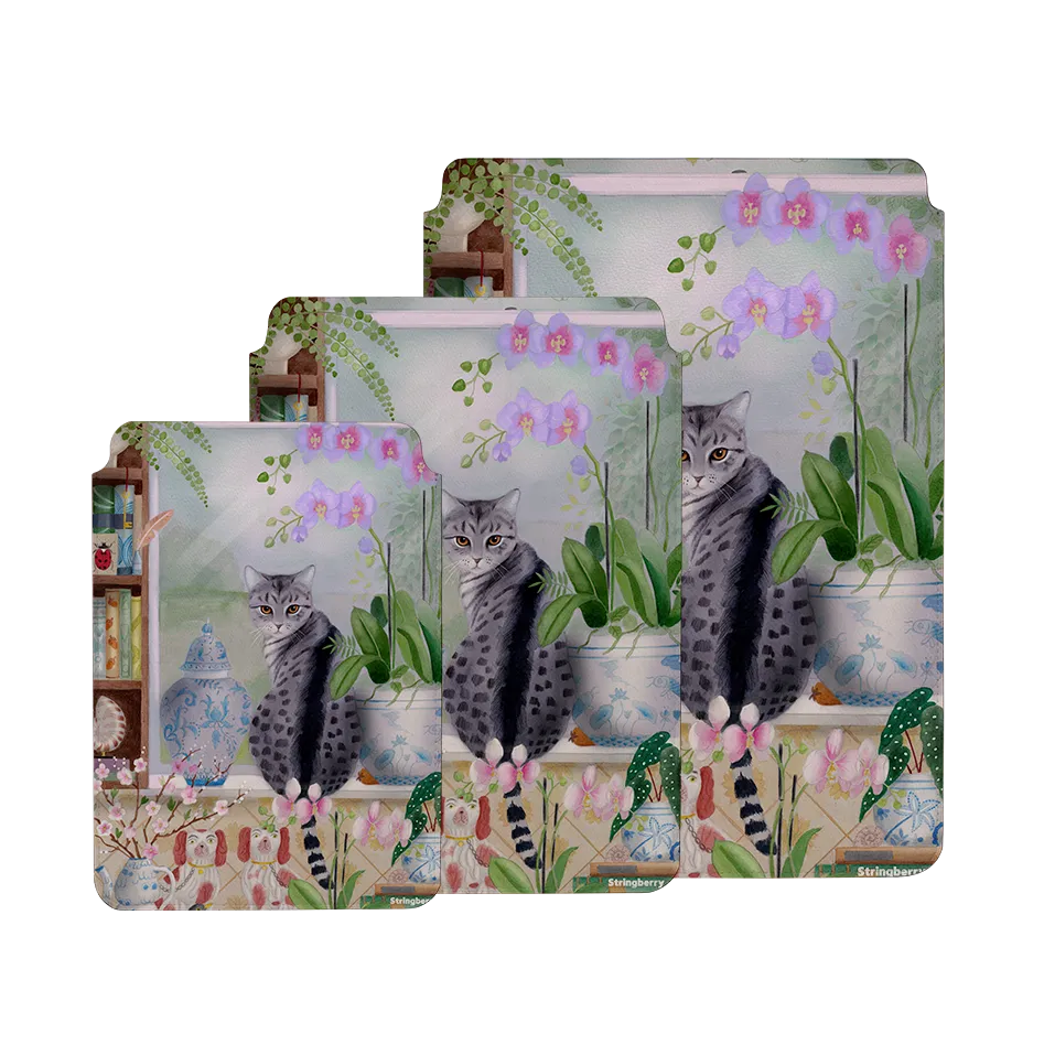 Cat In Window By Bex Parkin Laptop, Kindle & iPad Sleeve