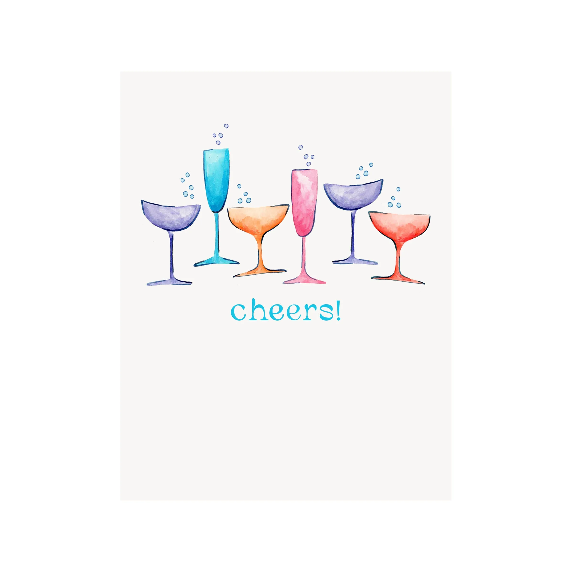 Cheers Toast Greeting Card