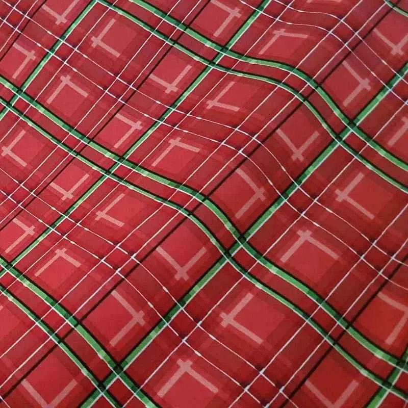 Christmas Fabric, Christmas Plaid Fabric, Hi-Fashion Fabric