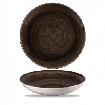 Churchill Coupe Pasta Bowl - Iron Black