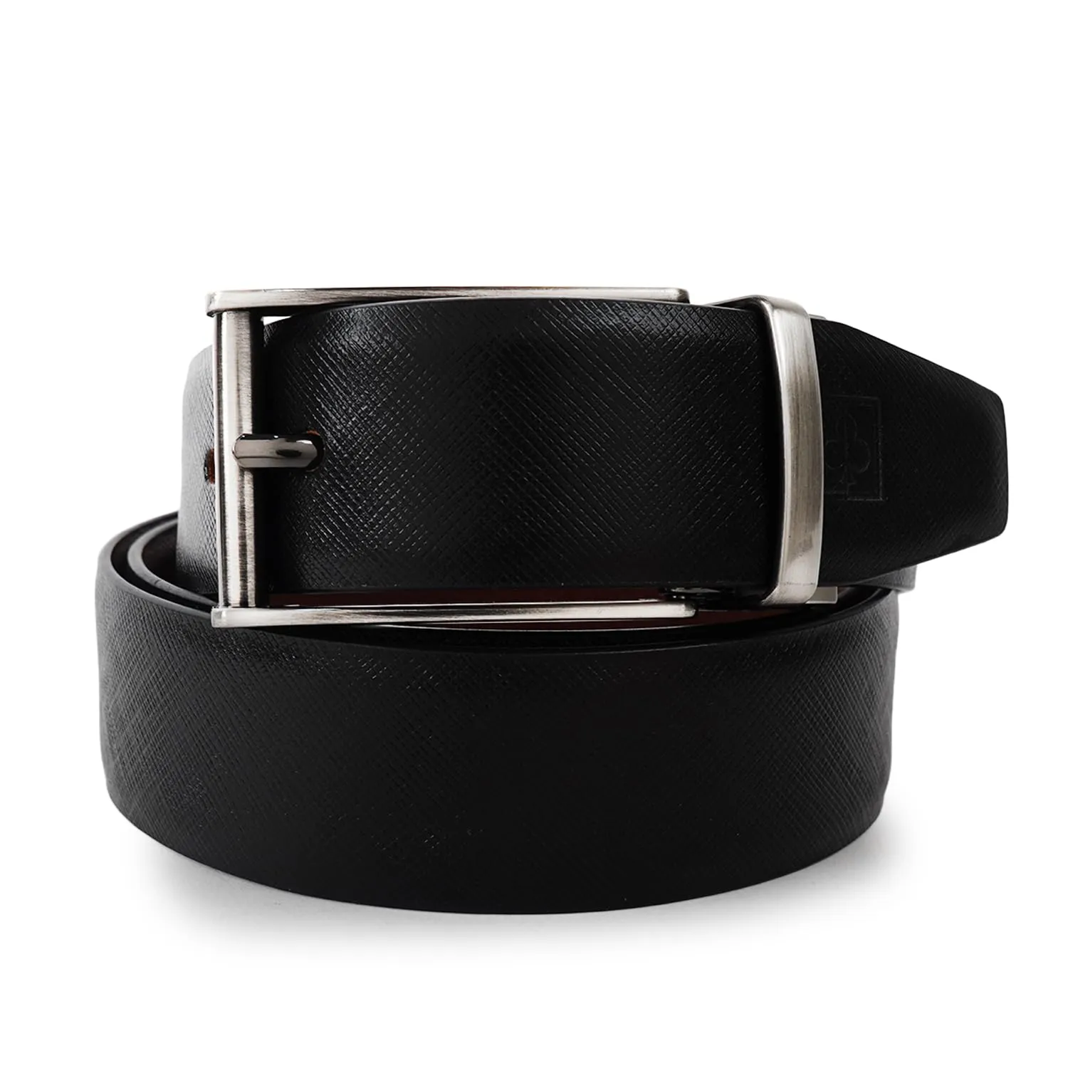 CIMONI Genuine Leather Casual Trendy Reversible Formal Belt For Men in Black Color (1 Year Gurantee)