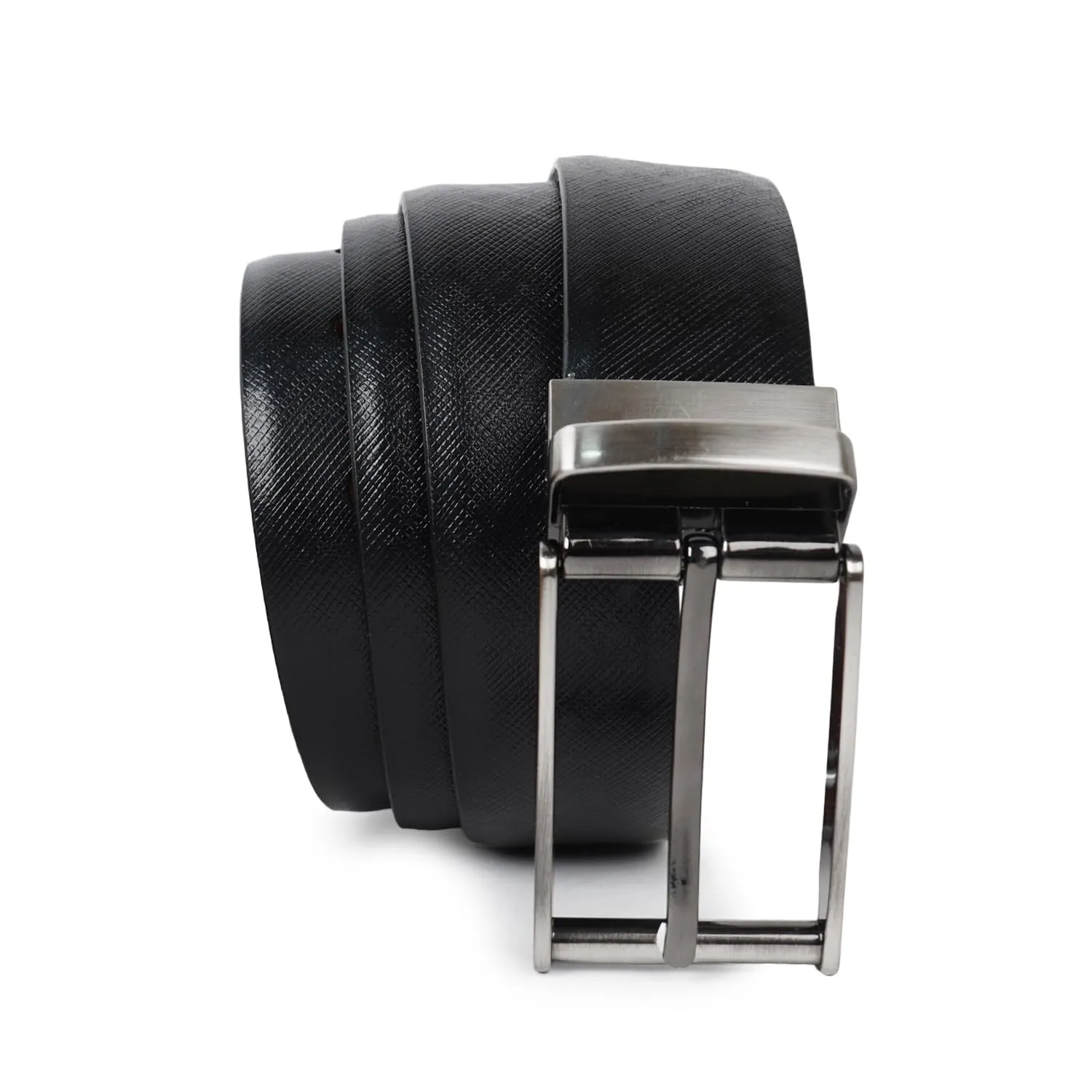 CIMONI Genuine Leather Casual Trendy Reversible Formal Belt For Men in Black Color (1 Year Gurantee)