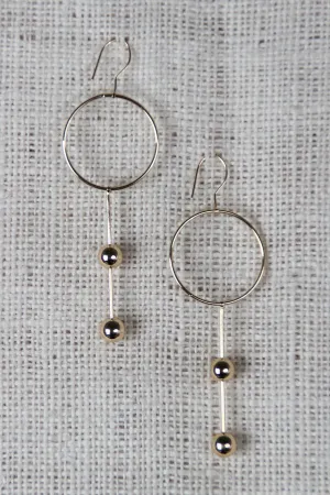 Circles And Spheres Drop Earrings