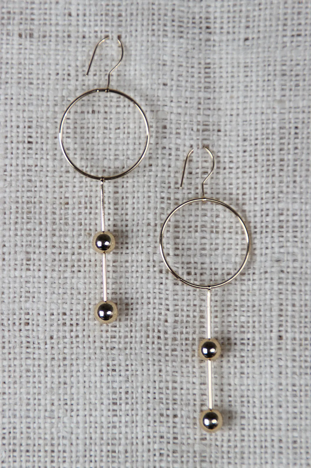 Circles And Spheres Drop Earrings