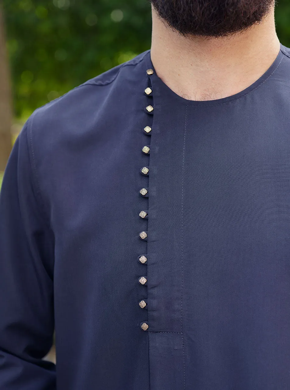 Crossover Shank Button Tunic