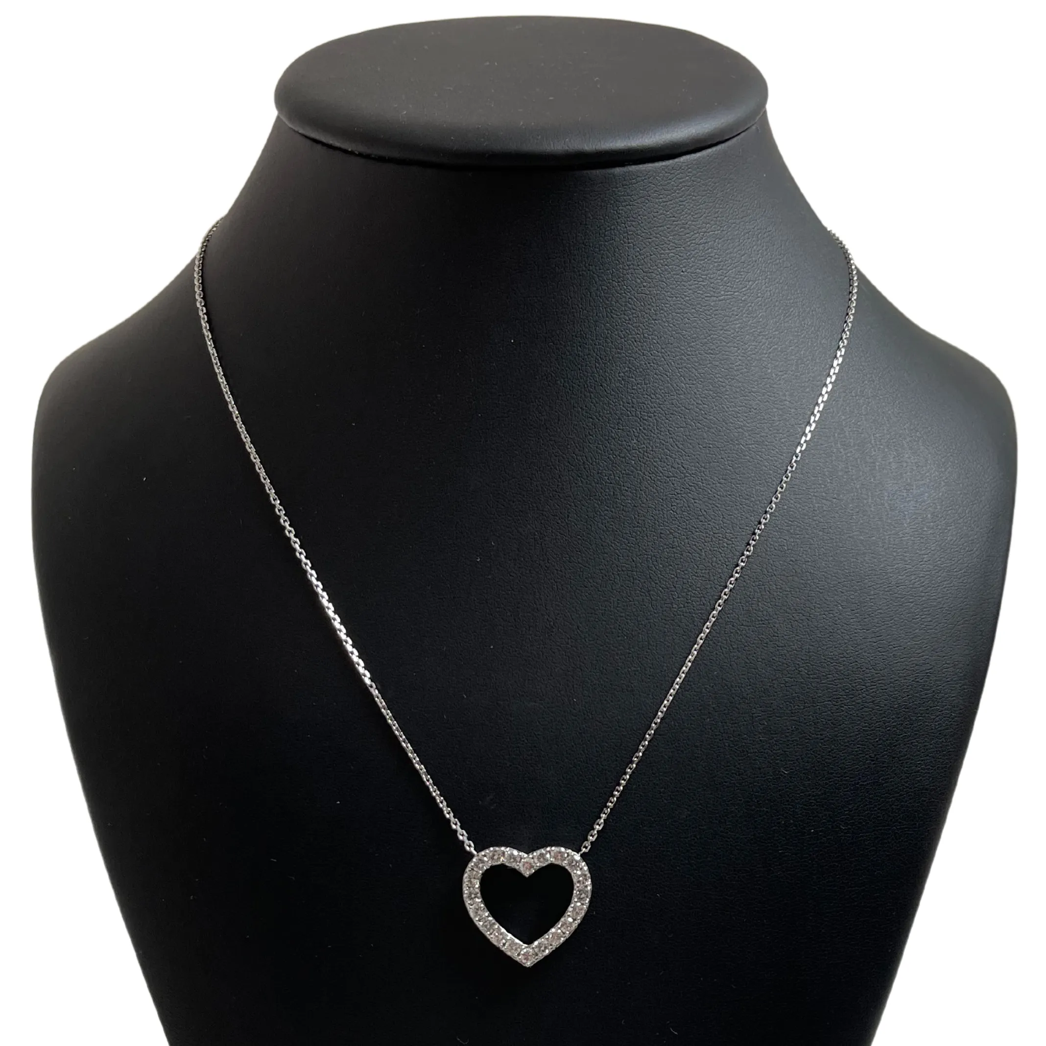 Daisy Exclusive 18K Gold Diamond Open Heart Necklace