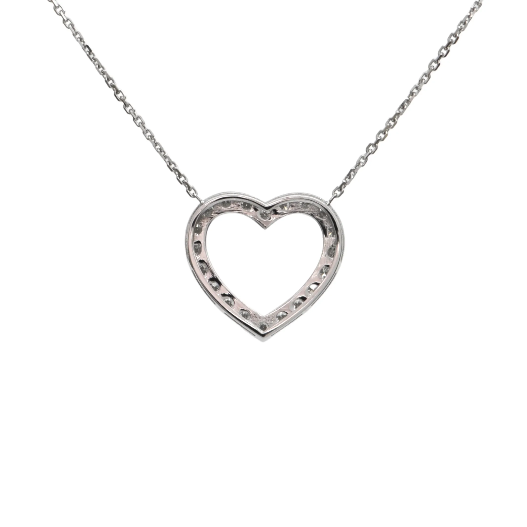 Daisy Exclusive 18K Gold Diamond Open Heart Necklace