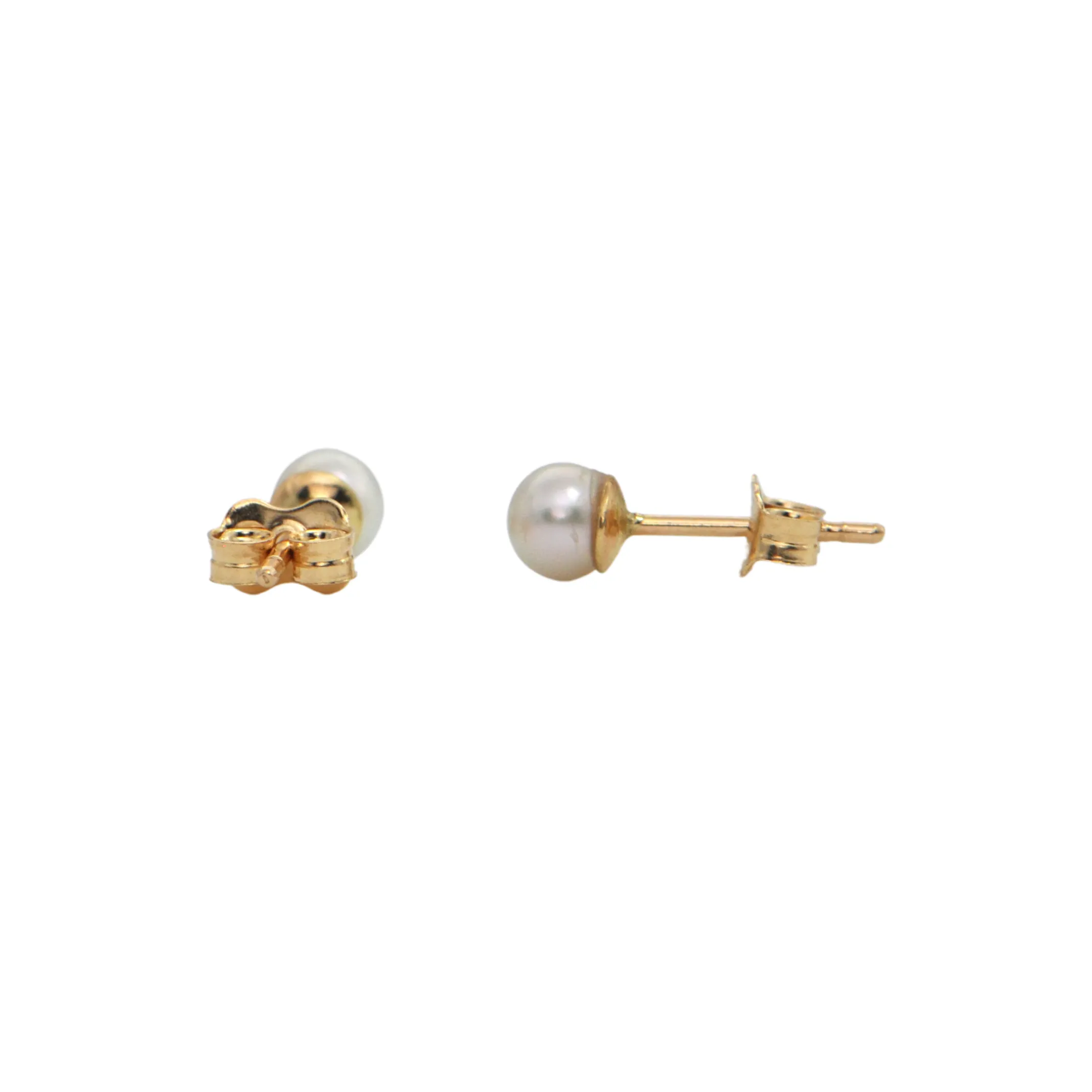 Daisy Exclusive 3.8mm Pearl 14k Gold Studs