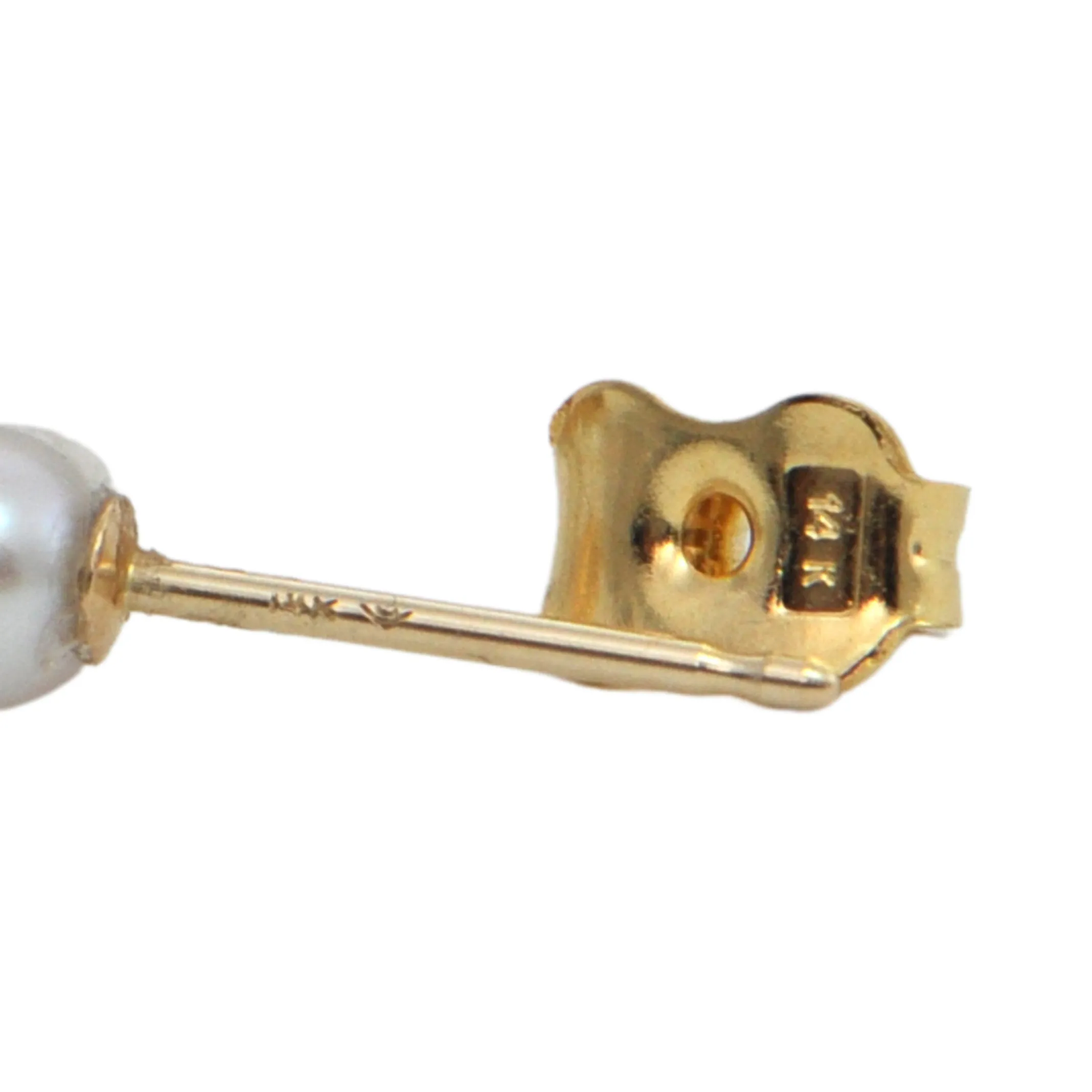 Daisy Exclusive 3.8mm Pearl 14k Gold Studs