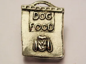 Dog Food Bag Genuine American Pewter Charm