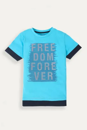 Freedom Forever' Printed T-Shirt