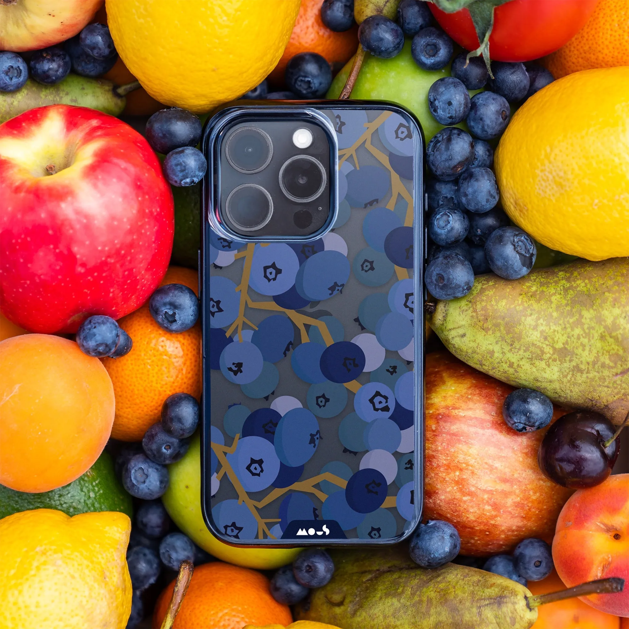 Fruits Printed Phone Case – Blueberry - Clarity