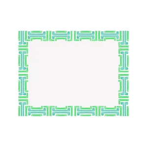 Greek Key Border Note Card