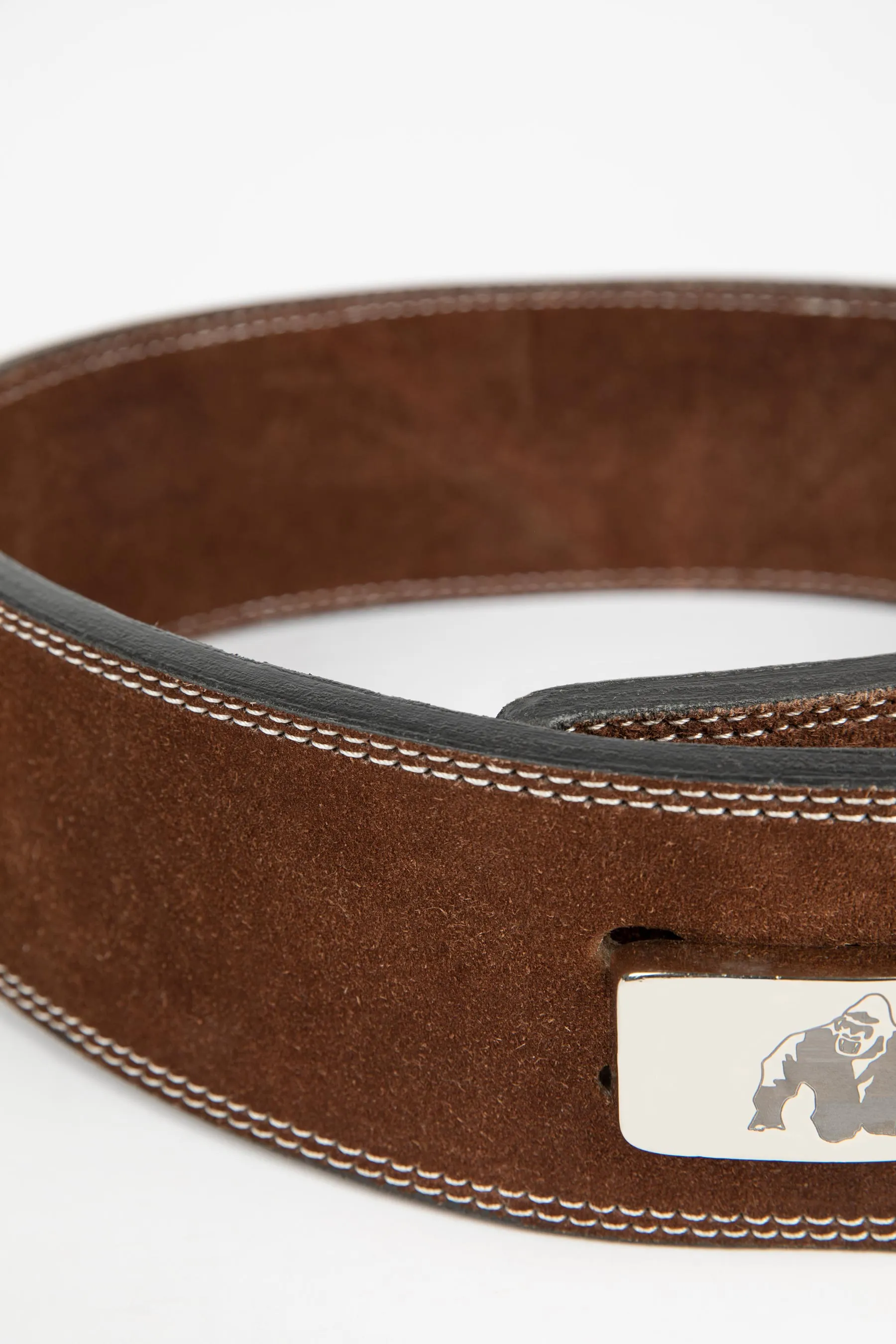 GW 4-inch Leather Lever Belt - Brown