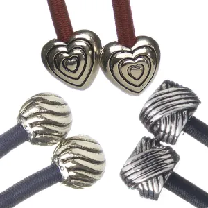 Heart, Swirl & Knot - Silver Set of 3