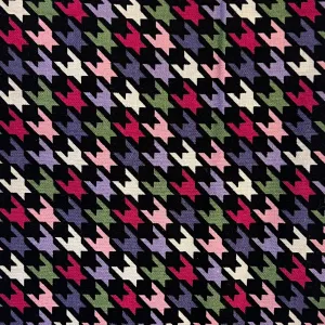 Houndstooth Printed Cotton: 1.5 yds