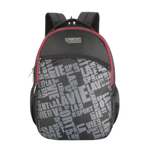 Lavie Sport Play 33L Laptop Backpack For School & College Boys & Girls Black