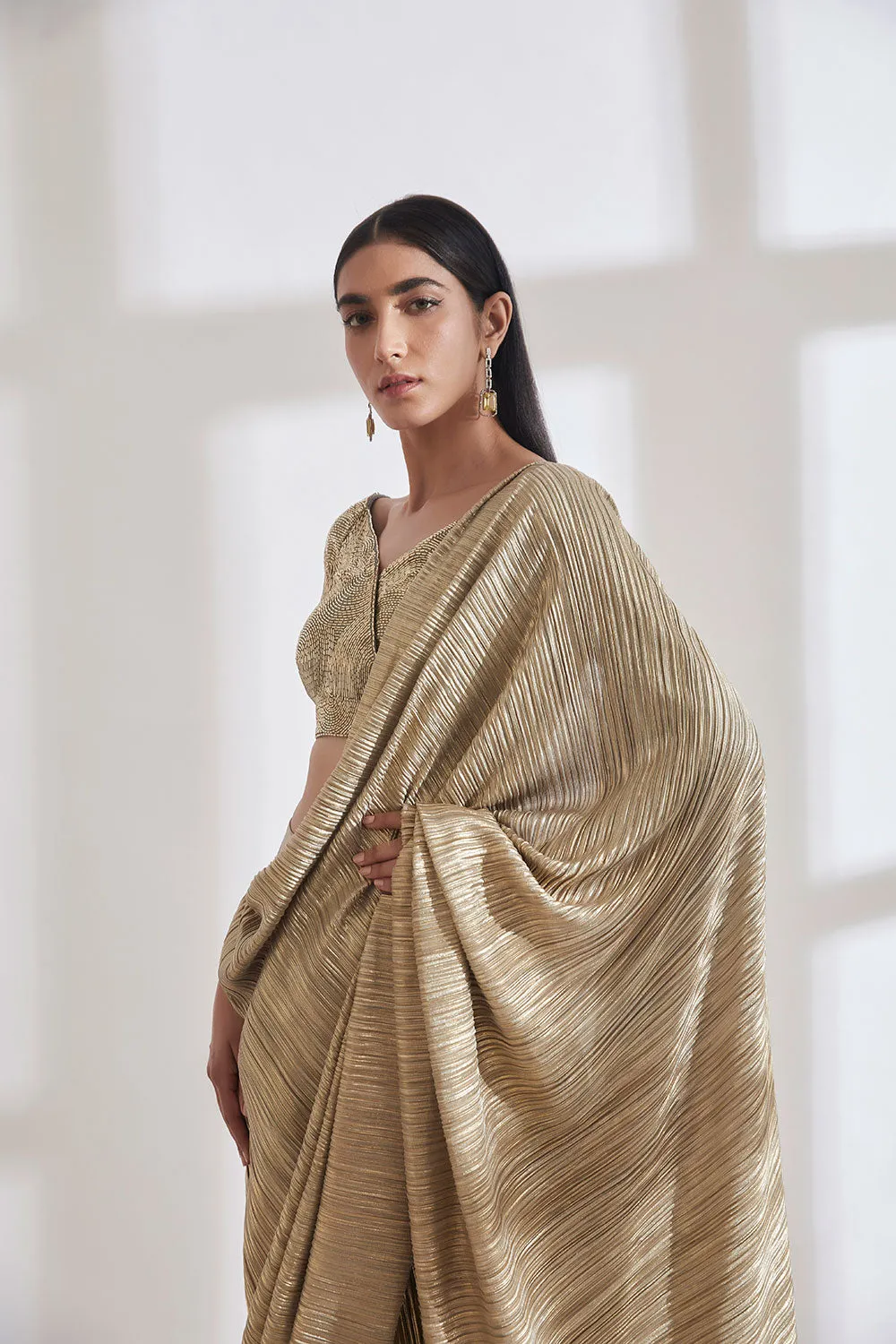 Metallic 2.0 Sari with Milkyway Nikki Blouse