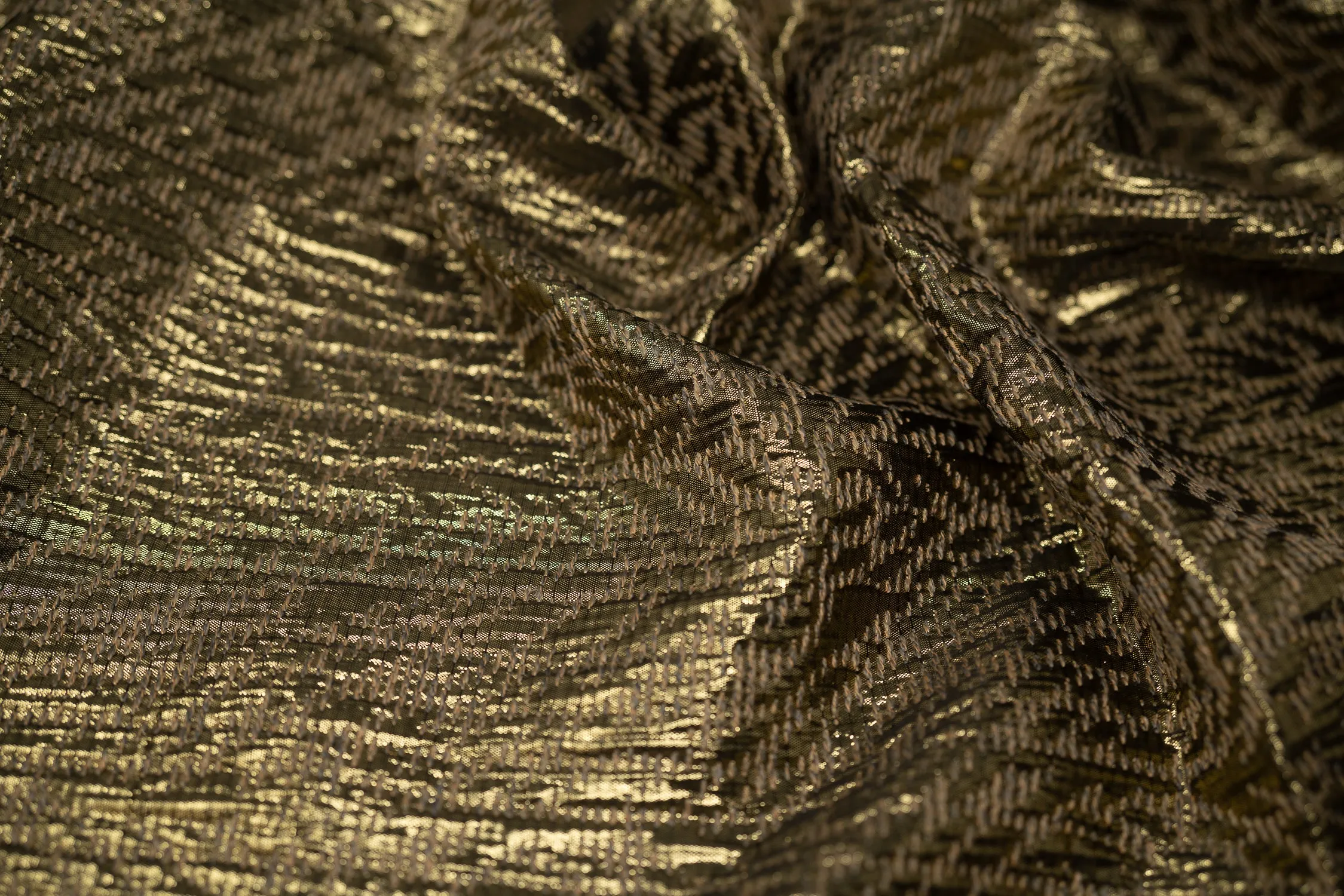 Midas Touch Metallic Brocade Fabric | Blue Moon Fabrics