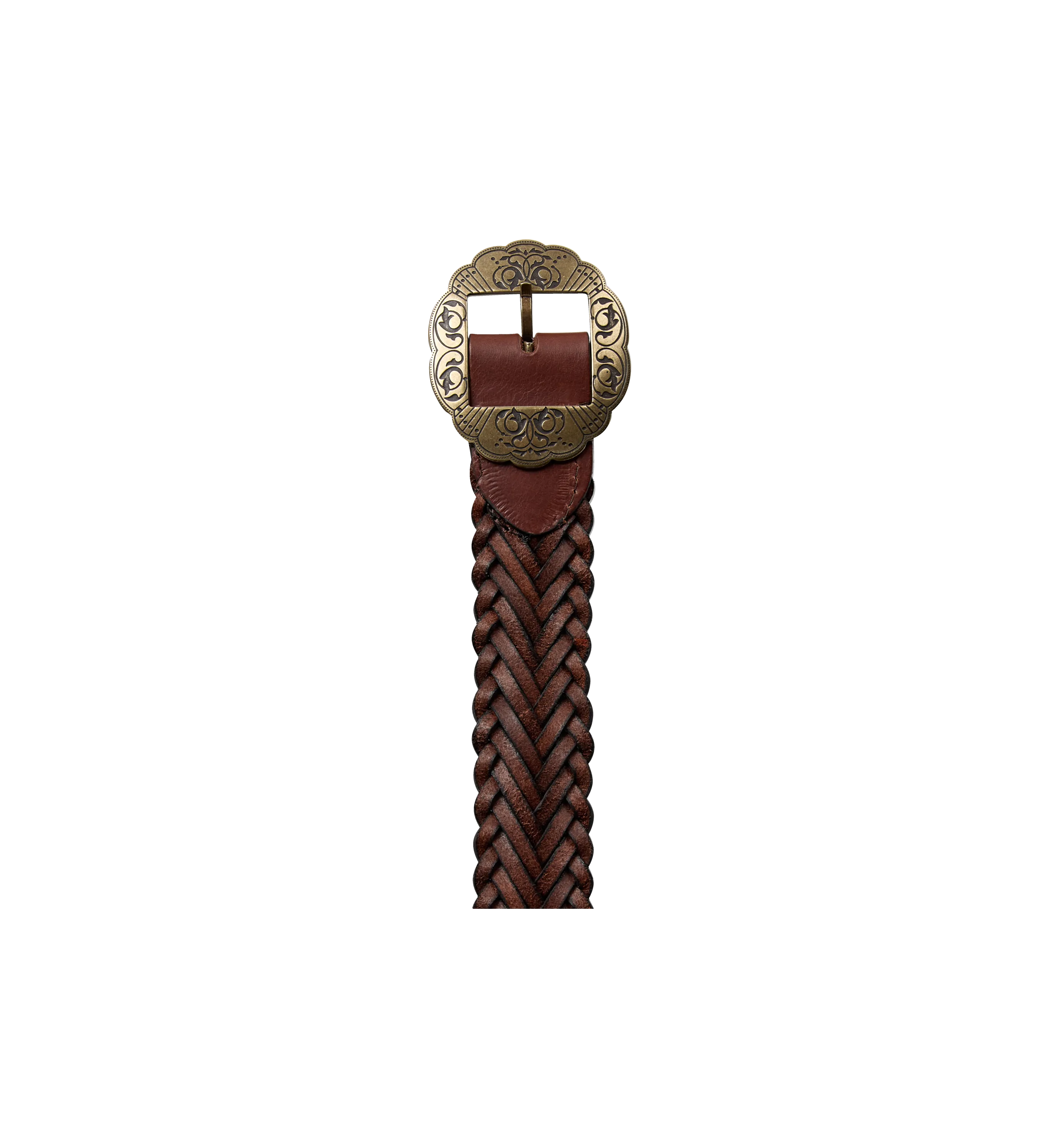 MMBraided Leather Belt