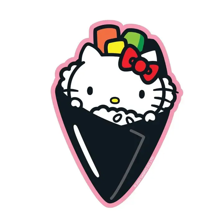 Pipsticks   Hello Kitty Hand Roll Sushi Vinyl Sticker