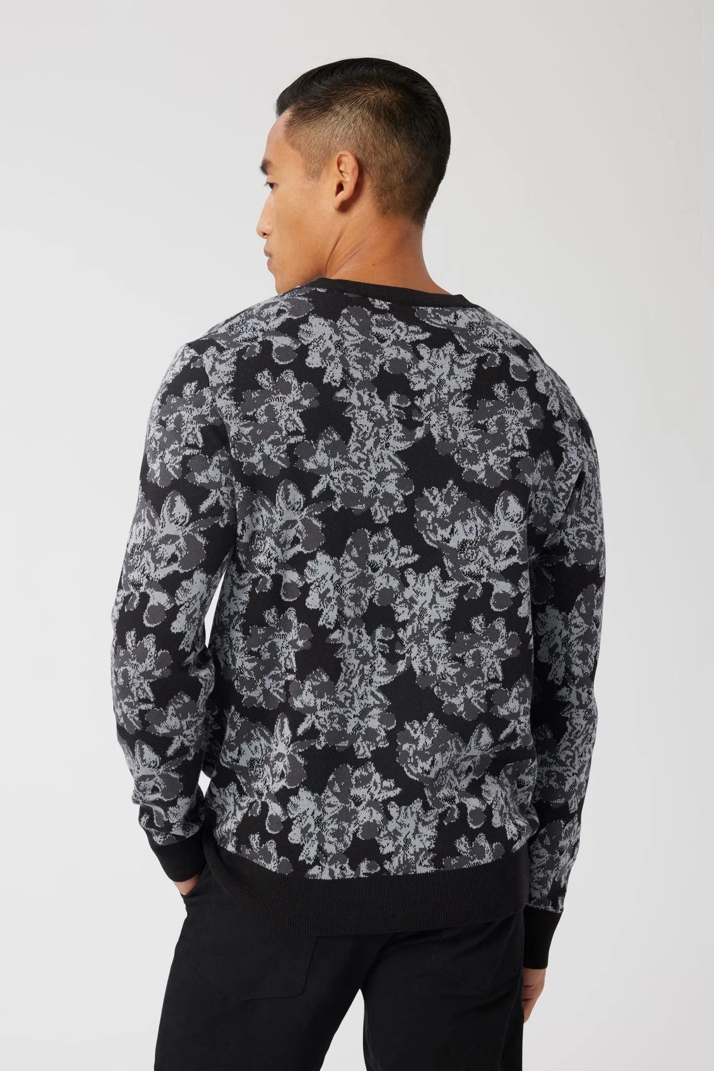 Printed Jacquard Sweater | Organic Cotton