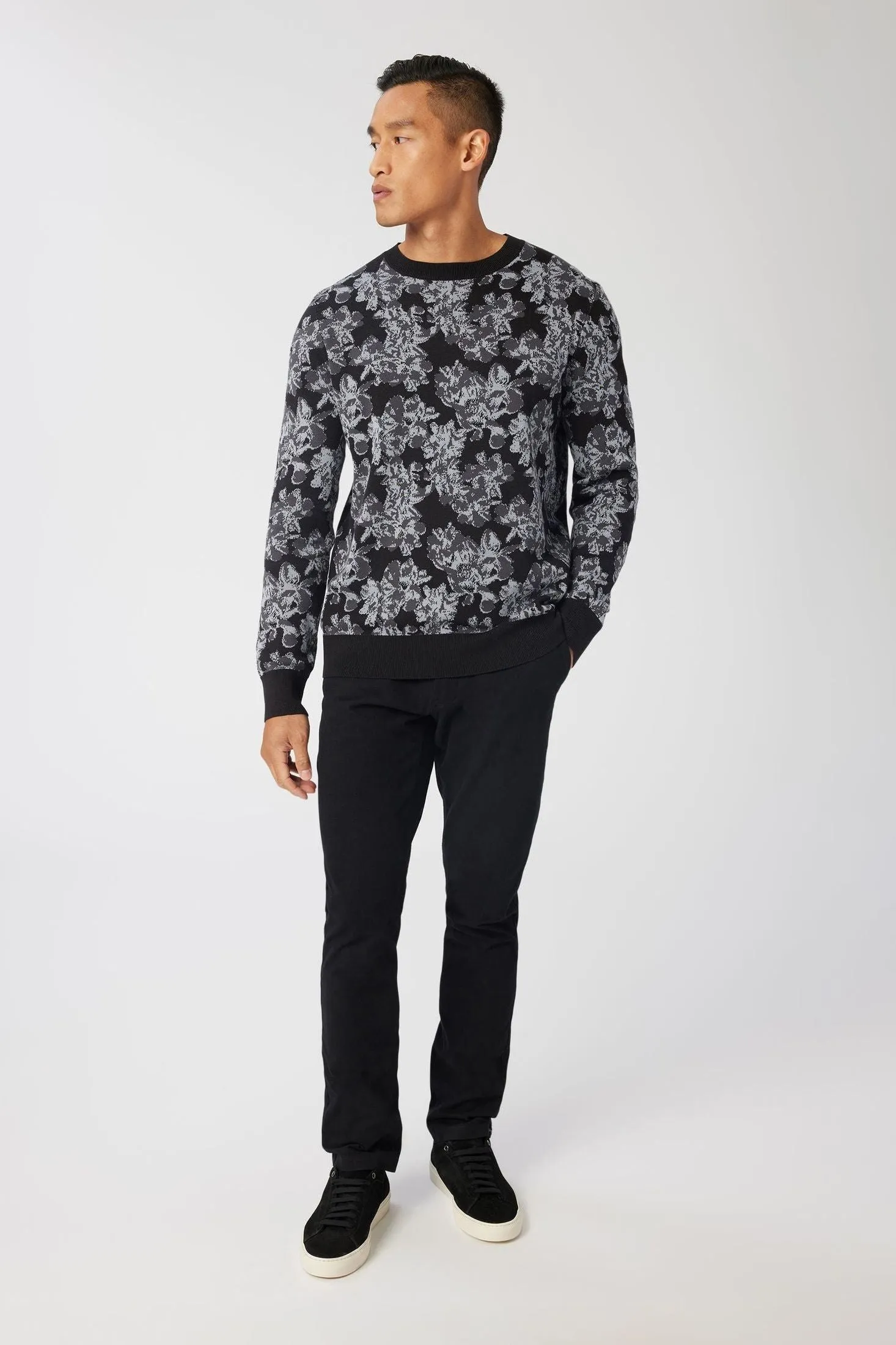 Printed Jacquard Sweater | Organic Cotton