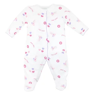 Sweet Love Printed Footie | Baby Girl