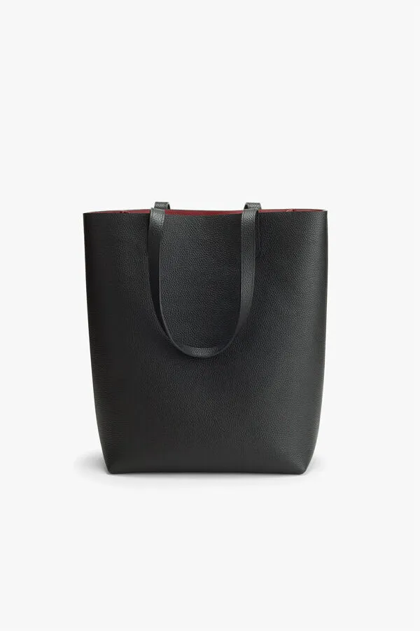 Tall Structured Leather Tote