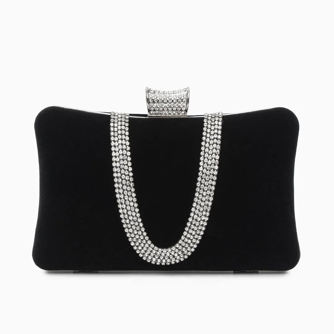 Velvet Sparkles Clutch Bag